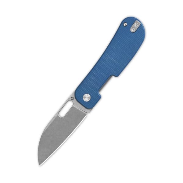 QSP Knife Variant PE Fällkniv QS154-C Stentvättad 14C28N Blå Micarta av Jacob Lundquist