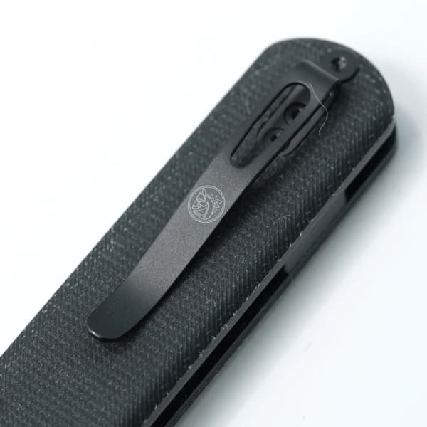 Vosteed Corgi Trek Lock Black 14C28N Black Micarta fällkniv CG3S05