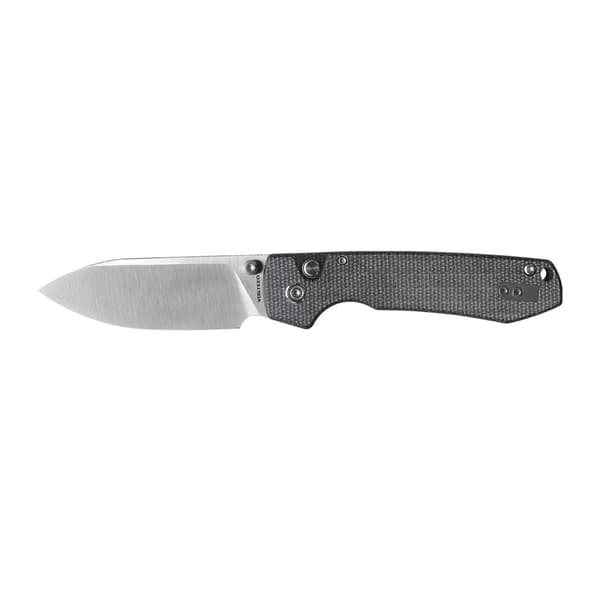 Foldekniv Vosteed Raccoon Knaplås Satin 14C28N Sort Micarta RC3SVM2