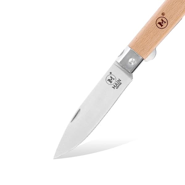 MAIN Knives Workers Line 1000 Drop Point 440A fällkniv i bokträ