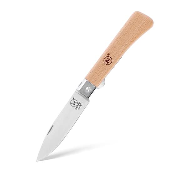 MAIN Knives Workers Line 1000 Drop Point 440A fällkniv i bokträ