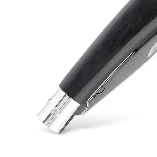 MAIN Knives German Line 1200 Drop Point 440A Svartpressad Träfällkniv