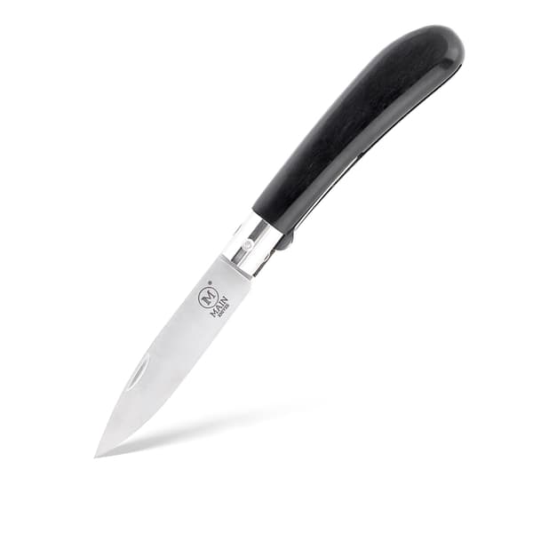 MAIN Knives German Line 1200 Drop Point 440A Svartpressad Träfällkniv