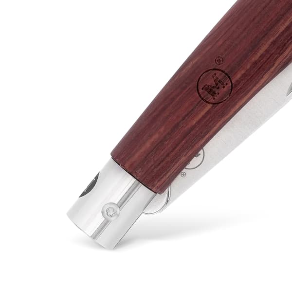 HUVUDKNIVAR German Line 1201 Drop Point 440A Bubinga Träfällkniv
