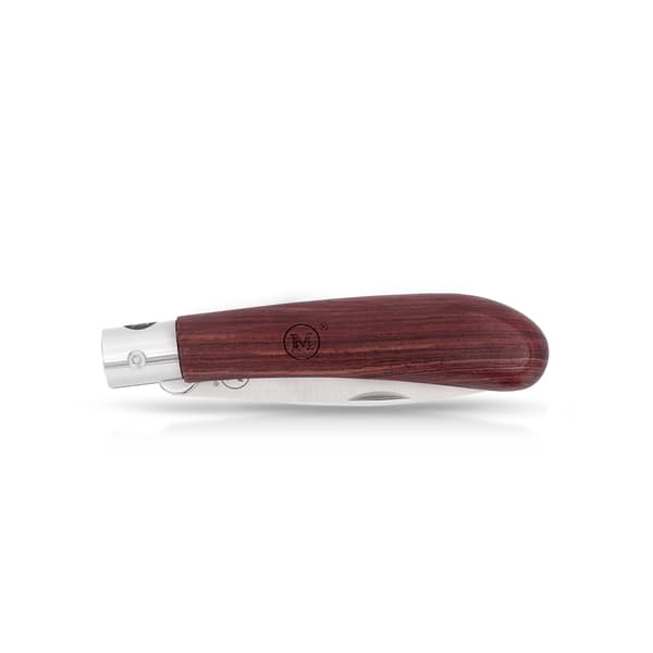 HUVUDKNIVAR German Line 1201 Drop Point 440A Bubinga Träfällkniv