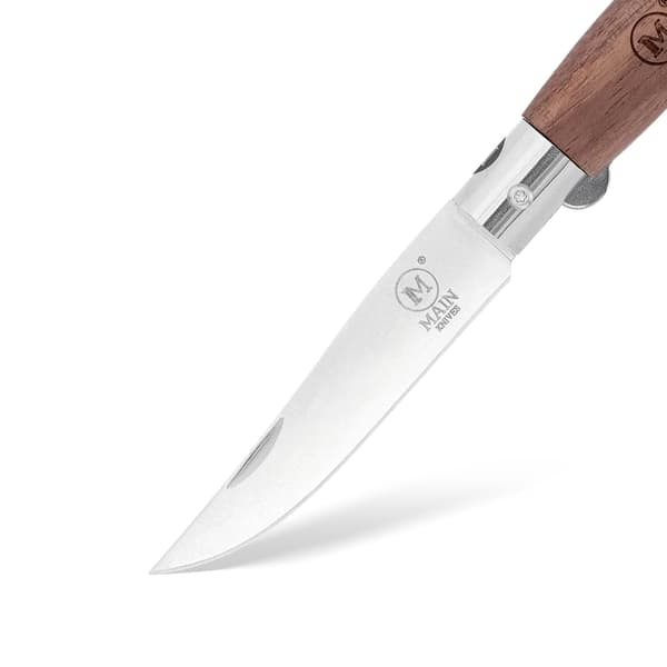 MAIN Knives Italian Line 10001 Trailing Point 440A fällkniv i valnötsträ