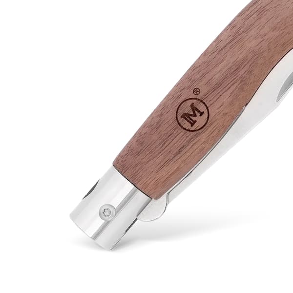 HOVEDKNIVE American Line 8000 Clip Point 440A Foldekniv i Valnøddetræ