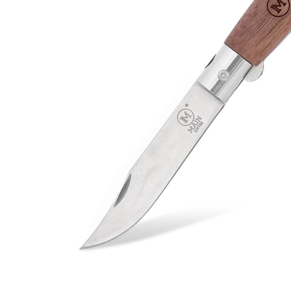 HOVEDKNIVE American Line 8000 Clip Point 440A Foldekniv i Valnøddetræ