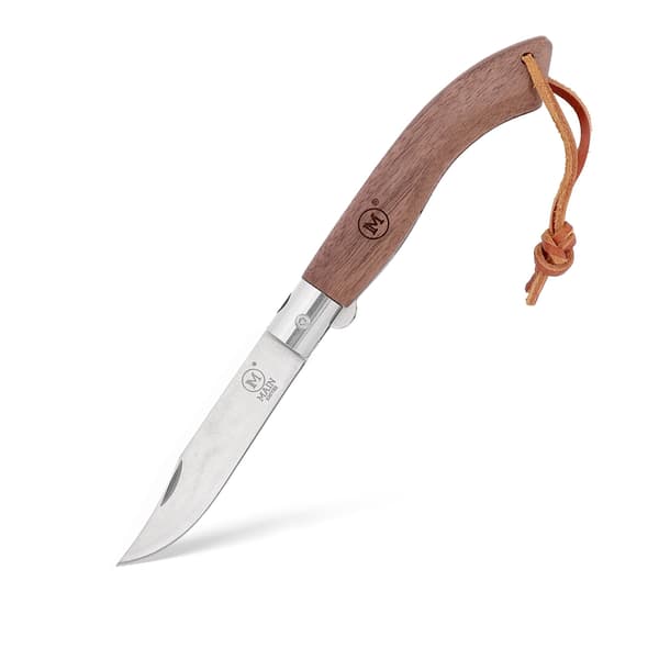 HOVEDKNIVE American Line 8000 Clip Point 440A Foldekniv i Valnøddetræ