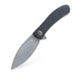 Miniatyrbild 3 av 5: Trollsky Knives Mandu Black Micarta Fällkniv | Mörk pärlsprängning D2