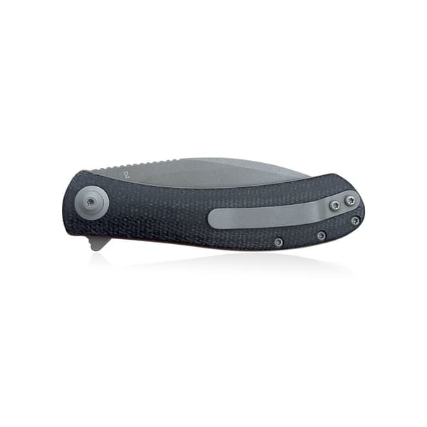 Trollsky Knives Mandu Black Micarta Fällkniv | Mörk pärlsprängning D2