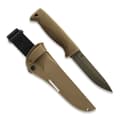 Pikkukuva 2 / 4: Peltonen Knives M07 Ranger Puukko Sissipuukko FJP126 -veitsi, 80CrV2-terästä, Cerakote FDE -pinnoite, Coyote TPE -kahva, Coyote-komposiittituppi