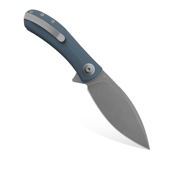 Trollsky Knives Mandu XL Liner Lock Dark Bead Blast D2 Grå G10 Fällkniv