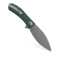 Miniatyrbild 3 av 8: Trollsky Knives Mandu XL Liner Lock Dark Bead Blast D2 Grön G10 Fällkniv