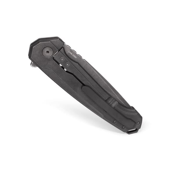 MK Knives & Tools Ingeni Full Black Foldekniv | PVD Stonewashed CPM-S90V PVD Stonewashed Titanium Flipper Stellås