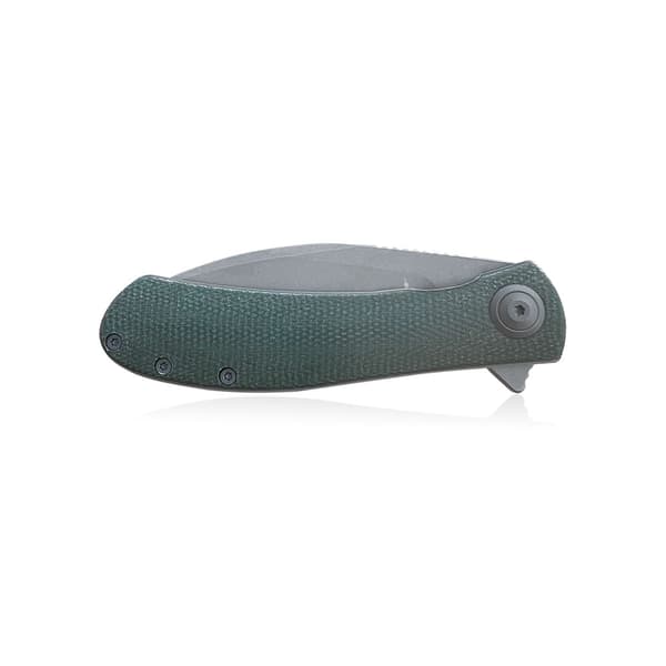 Trollsky Knives Mandu XL Liner Lock Dark Bead Blast D2 Grøn Micarta Foldekniv