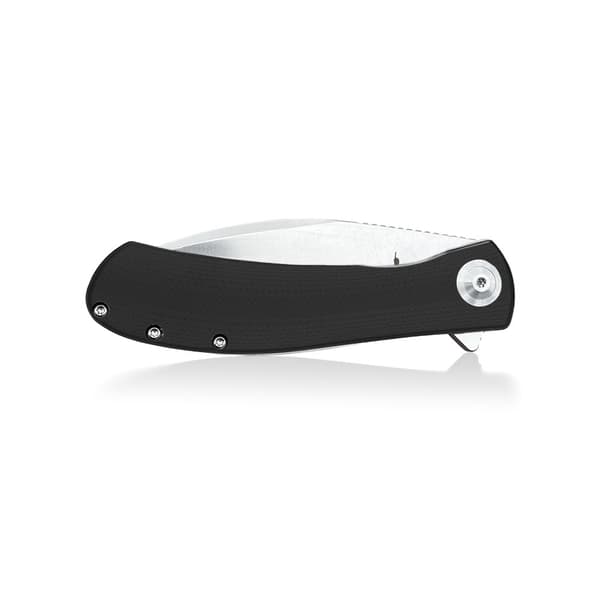 Trollsky Knives Mandu XL Liner Lock Satin D2 Svart G10 Fällkniv