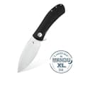 Miniatyrbild 1 av 8: Trollsky Knives Mandu XL Liner Lock Satin D2 Svart G10 Fällkniv