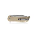Miniatyrbillede 4 af 4: Petrified Fish Tunny PFB05 BRMS Satin 14C28N Brun Micarta Foldekniv
