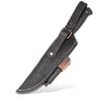 Pikkukuva 8 / 8: BPS Knives Adventurer Noar -retkiveitsi tulensytyttimellä - Rajoitettu erä | 1066 Teräksinen musta Micarta-tuppi, musta nahka