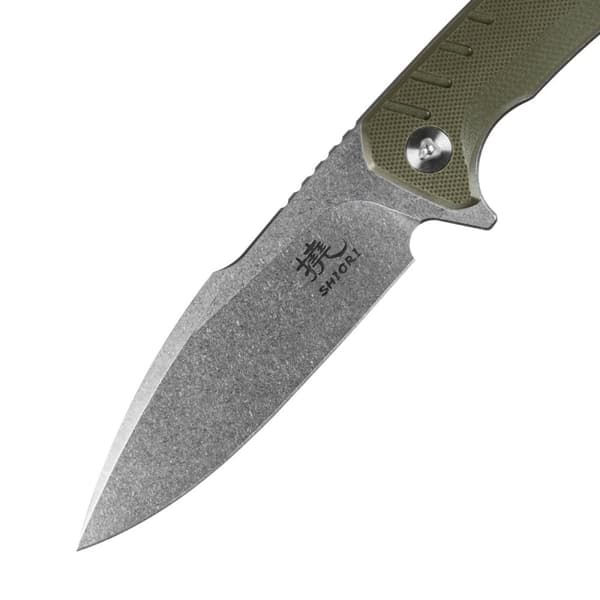 Shiori 撓 Midori No-Shi - 10Cr15CoMov terästä, täyspitkä metsästys-/taktinen veitsi, kivipesty