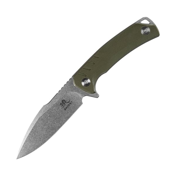 Shiori 撓 Midori No-Shi - 10Cr15CoMov terästä, täyspitkä metsästys-/taktinen veitsi, kivipesty