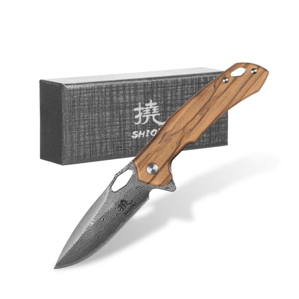 Shiori 撓 Orību No-Shi - Damaskus stål jagtkniv
