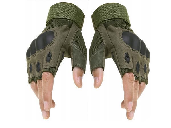 Fingerlösa Taktiska Handskar - Militärhandskar XL