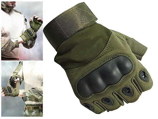 Fingerlösa Taktiska Handskar - Militärhandskar XL