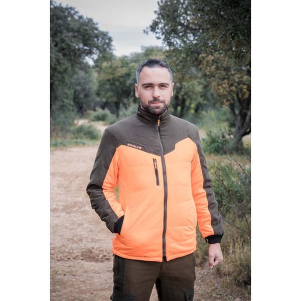 Somlys Vendbar Jakke Thermo Hunt Grøn,Orange 3XL