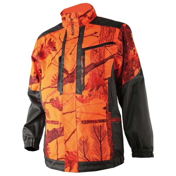 Somlys Jakke Spirit 800d Orange,Sort 2XL