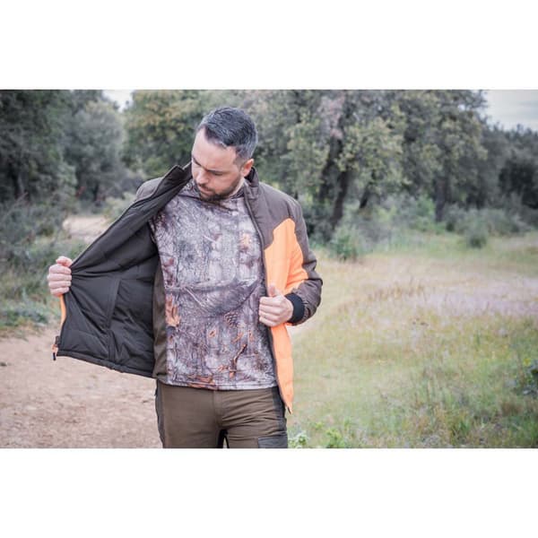 Somlys Vendbar Jakke Thermo Hunt Grøn,Orange 4XL