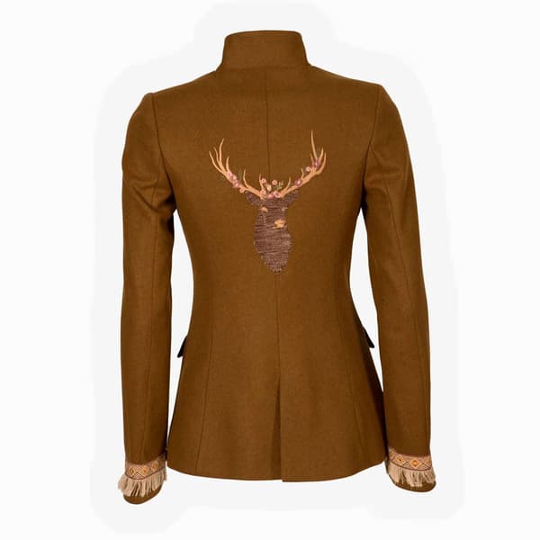 Pasion Morena Hjortebroderet Jakke Brun L