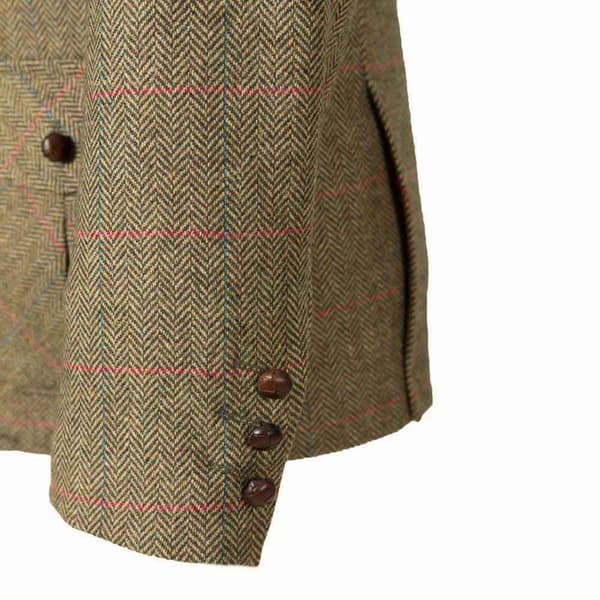 Pasion Morena Vadderad Kavaj Tweed Grönt L