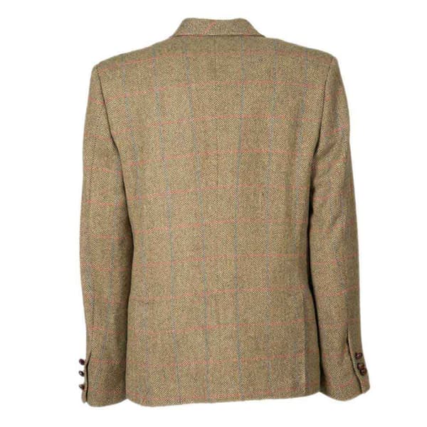 Pasion Morena Vadderad Kavaj Tweed Grönt L