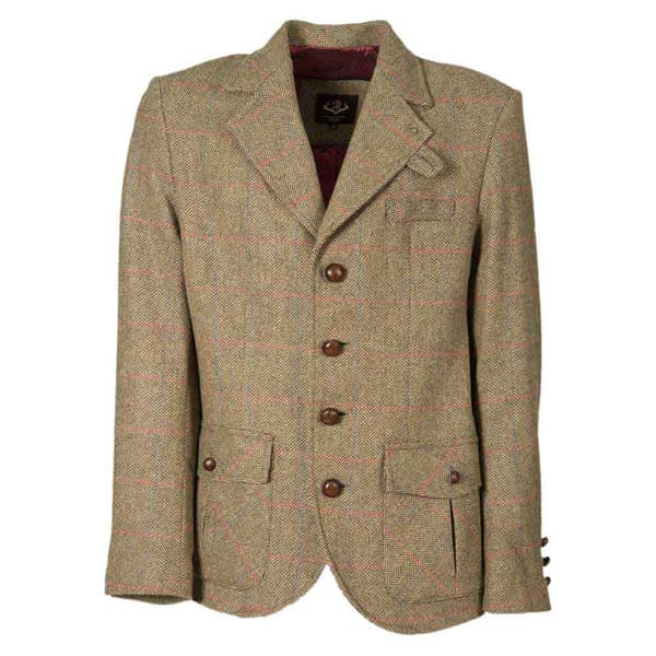 Pasion Morena Vadderad Kavaj Tweed Grönt L