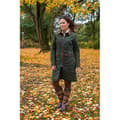 Miniatyrbillede 3 af 4: Baleno Audrey Fashionable Quilted Frakke Grøn M