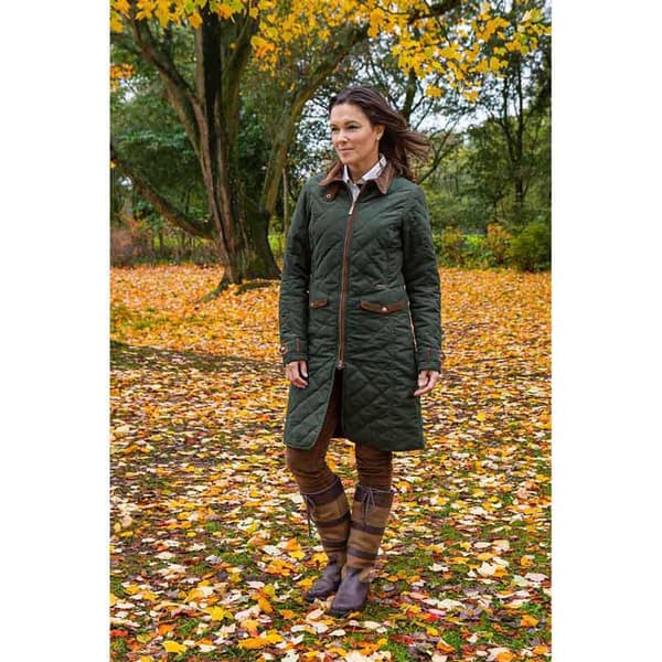 Baleno Audrey Fashionable Quilted Frakke Grøn M