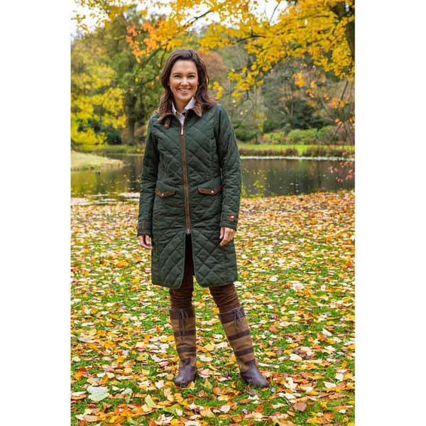 Baleno Audrey Fashionable Quilted Frakke Grøn M