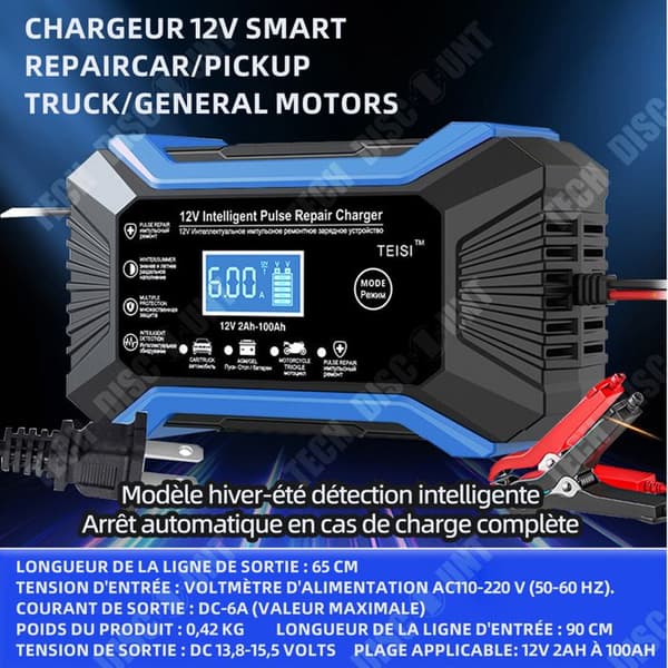 TD Booster Batteri Pekskärm Puls Reparation Display för Bil Motorcykel Bly Acid Start Stop Vatten Torr Batteri