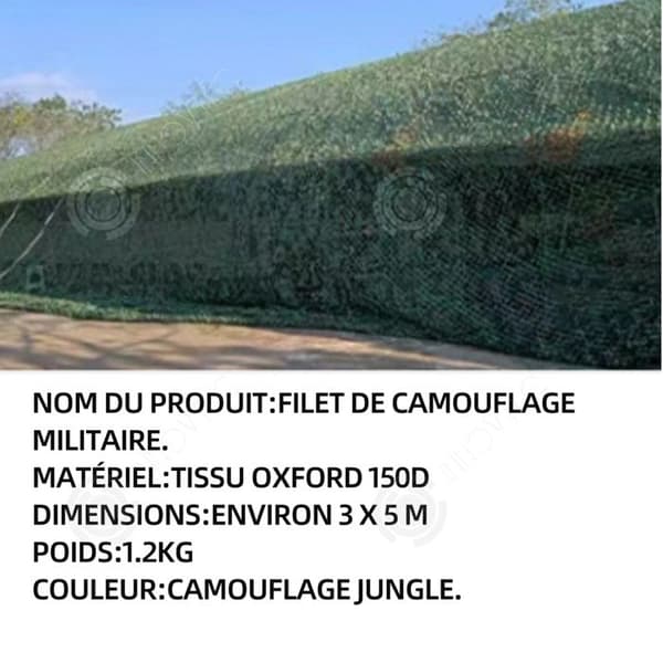 INN Kamouflagenät 3x5m militärt kamouflagenät förstärkt kamouflagenät militärt förstärkt kamouflagenät jungl