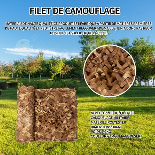 INN Militärt kamouflagenät 3x6m kamouflagenät förstärkt kamouflagenät stor storlek kamouflagenät dese