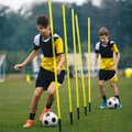 Miniatyrbild 4 av 4: YUENFONG Football Slalom Bar Set - 1,5m - Agility och koordinationsträning