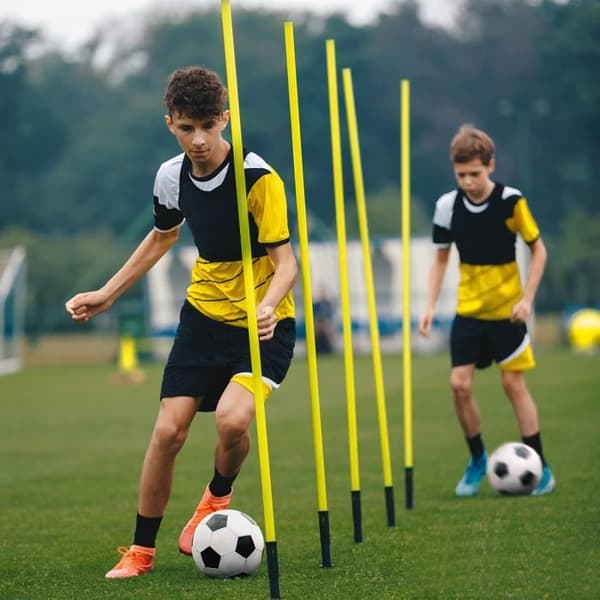 YUENFONG Football Slalom Bar Set - 1,5m - Agility och koordinationsträning
