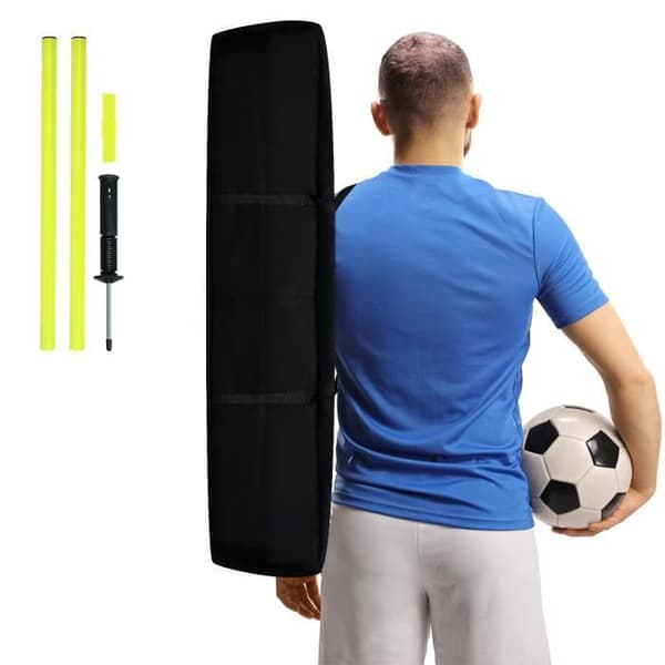 YUENFONG Football Slalom Bar Set - 1,8m - Agility och koordinationsträning