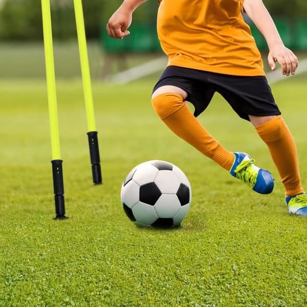 YUENFONG Football Slalom Bar Set - 1,8m - Agility och koordinationsträning