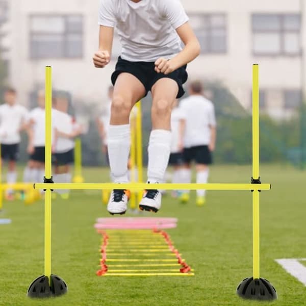 YUENFONG Agility Grid Jump Tangency Kit Agility Obstacle Training Bar Set - Multifunktionellt hindersats
