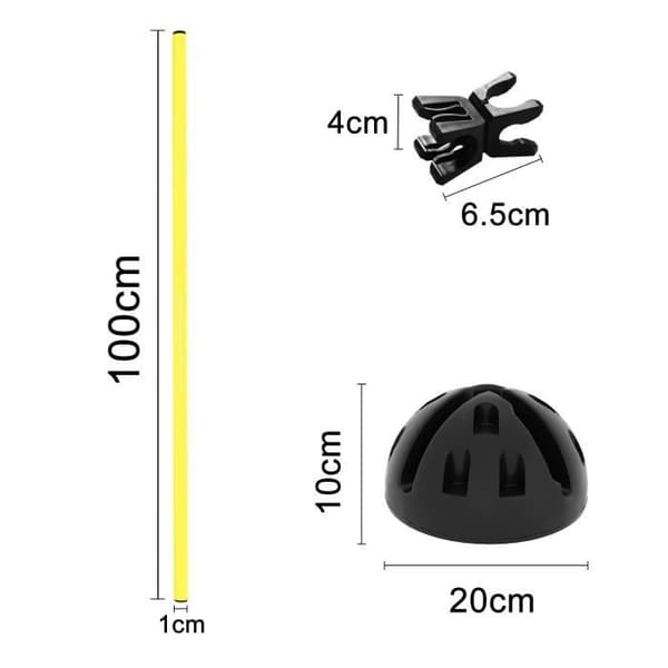 YUENFONG Agility Grid Jump Tangency Kit Agility Obstacle Training Bar Set - Multifunktionellt hindersats
