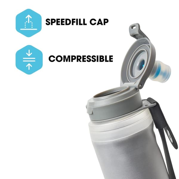 HYDRAPAK SKYFLASK IT 300 ML, Hydrapak mjuk vattenflaska isolerad med handrem