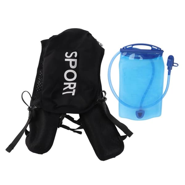 5L Hydrationsvest Rygsæk, Letvægts og Åndbar, Unisex Design,sorthvid